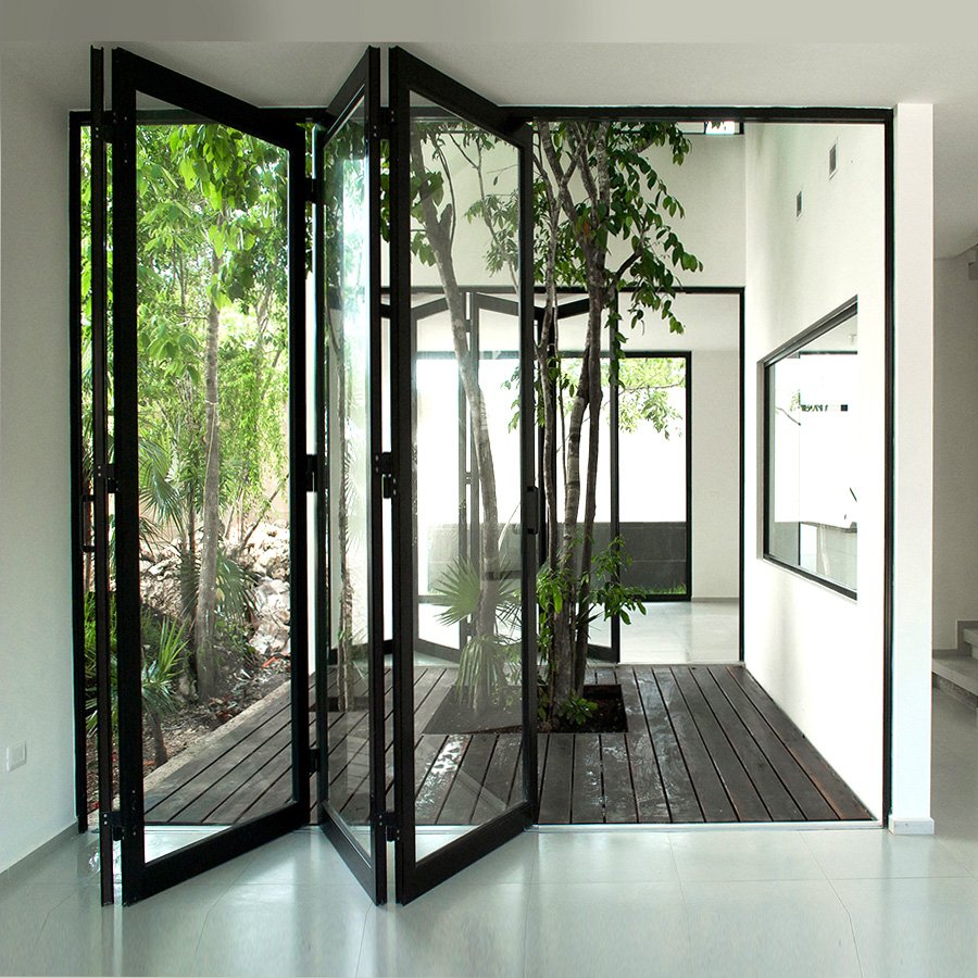 White Folding Doors